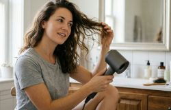 Secar o cabelo ao natural antes do secador ajuda a preservar a saúde dos fios