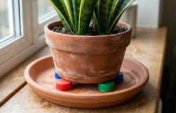 Tampas de garrafa sob o vaso: entenda o truque para salvar sua língua-de-sogra