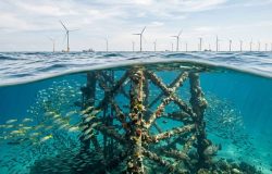 Vida marinha floresce em fundações de parque eólico offshore em Taiwan